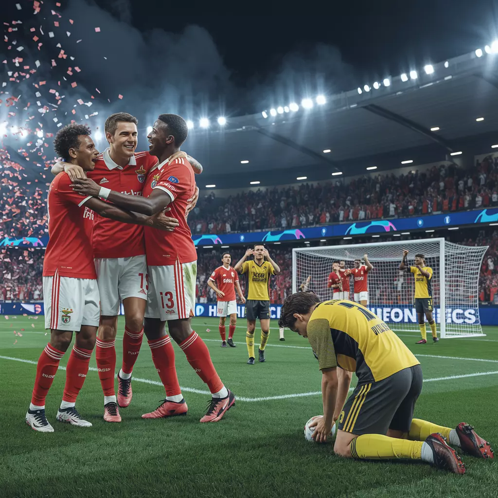 Benfica Triumphs in France, Fenerbahce Faces Last-Minute Heartbreak