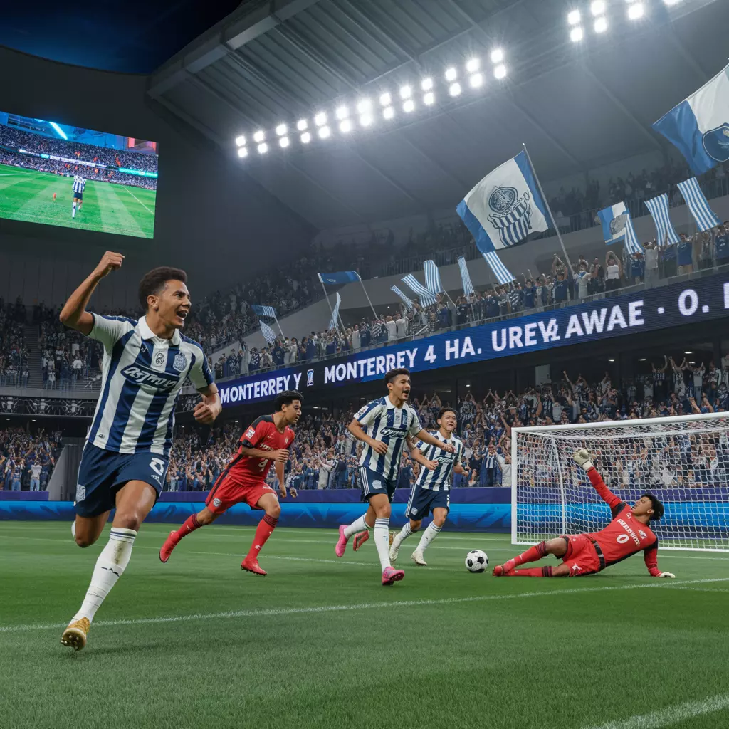Monterrey Dominates Urawa Red 4-0, Advances with Style